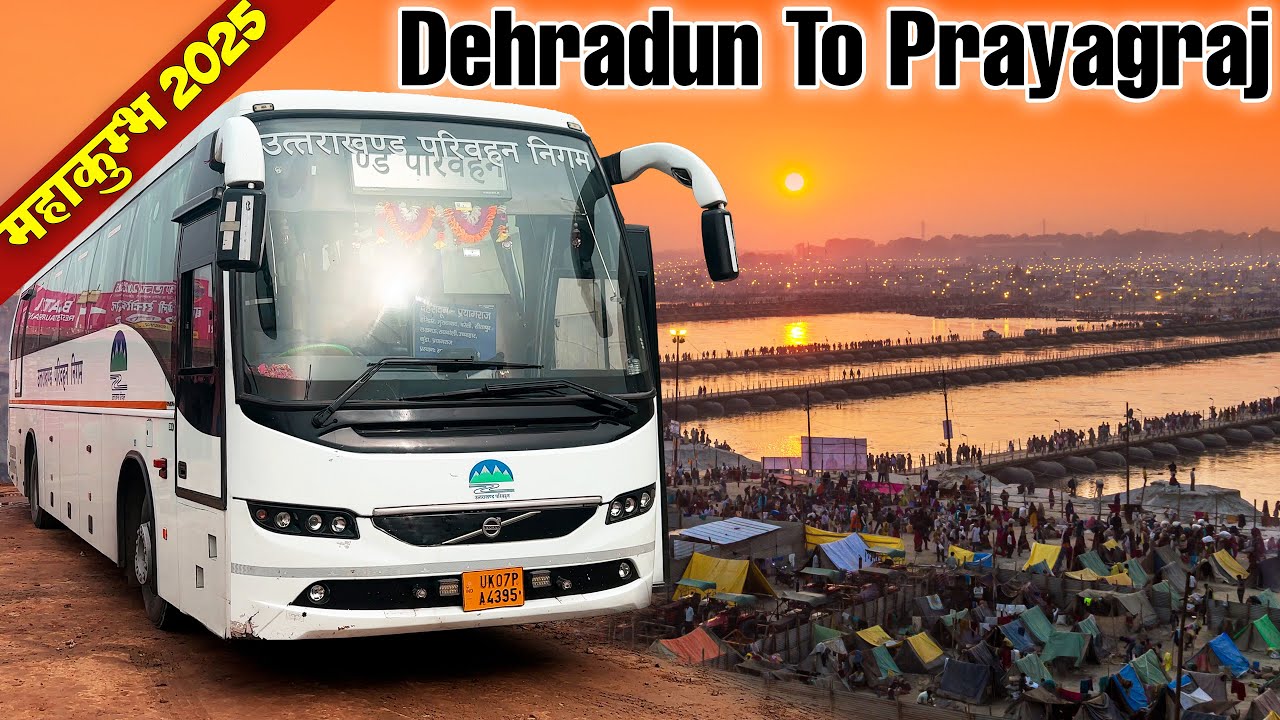 DEHRADUN TO PRAYAGRAJ Luxury UTC Volvo Bus - Mahakumbh 2025 | Himbus