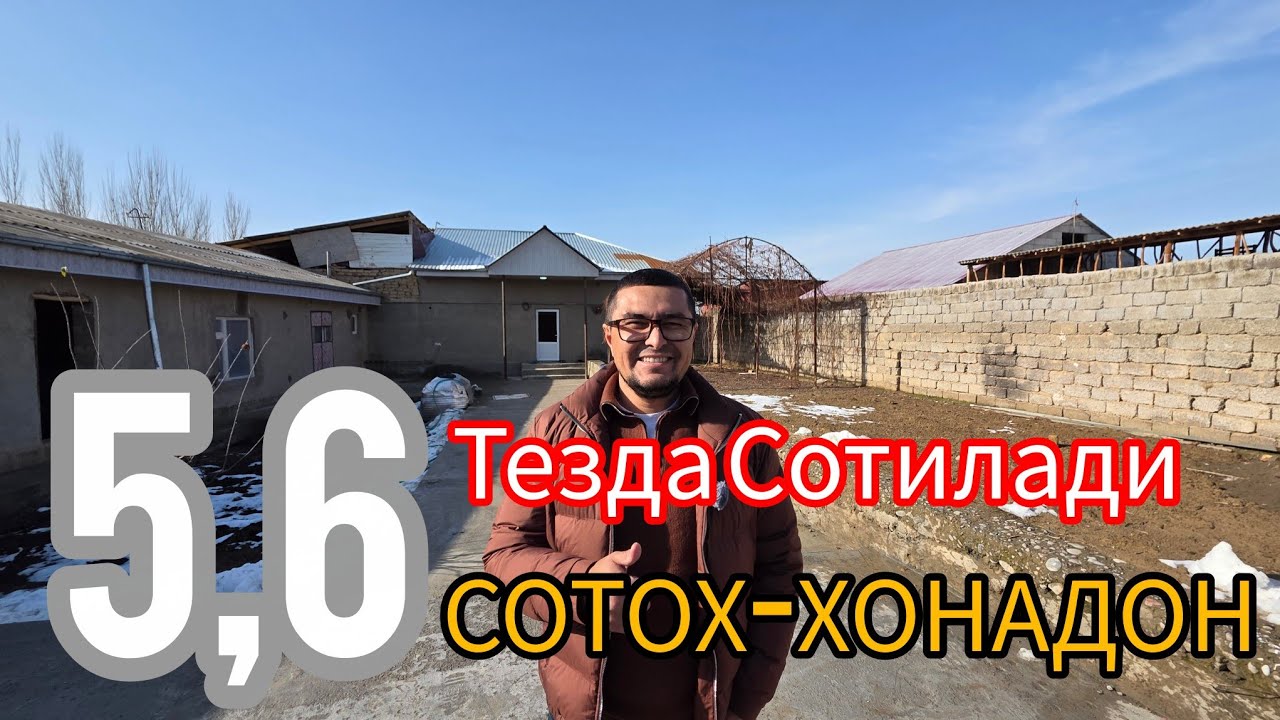 ГУЗАЛ ХОНАДОН 5,6-СОТОКЛИ УЙ-ЖОЙ ФАЙЗЛИ ЖОЙДА СОТИЛАДИ.