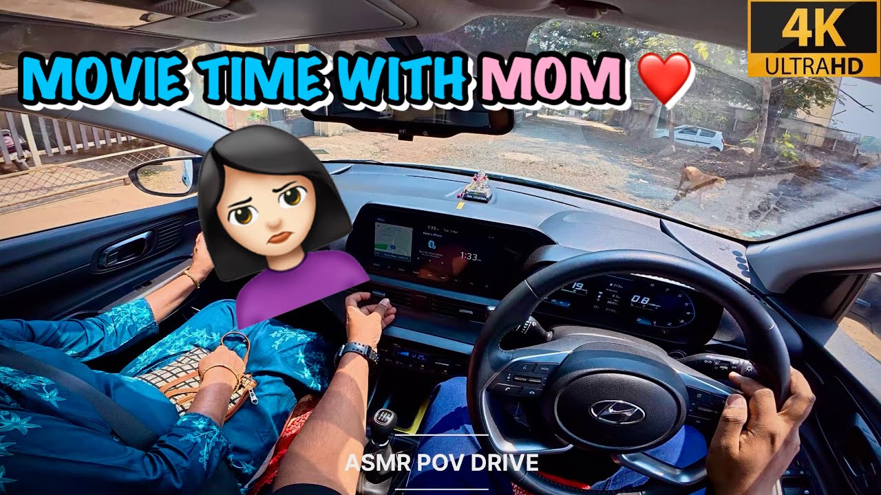 POV DRIVE WITH MOM | AFTERNOON MOVIE IN SANGLI | HYUNDAI i20 | CHILL MODE 4K 
