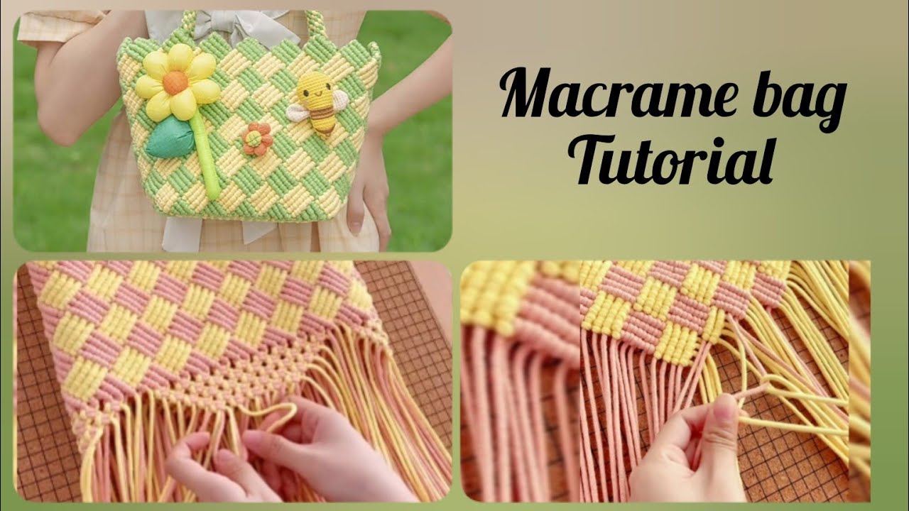 Macrame bag tutorial / Macrame bag @diymacramee