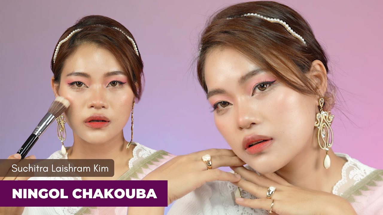 My first Ningol Chakouba I Clean, Modern & Easy Makeup I Suchitra Laishram