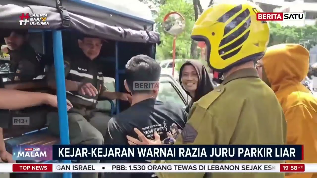 Kejar-kejaran Warnai Razia Jukir Liar di Kawasan Sawah Besar Jakbar #Beritasatu