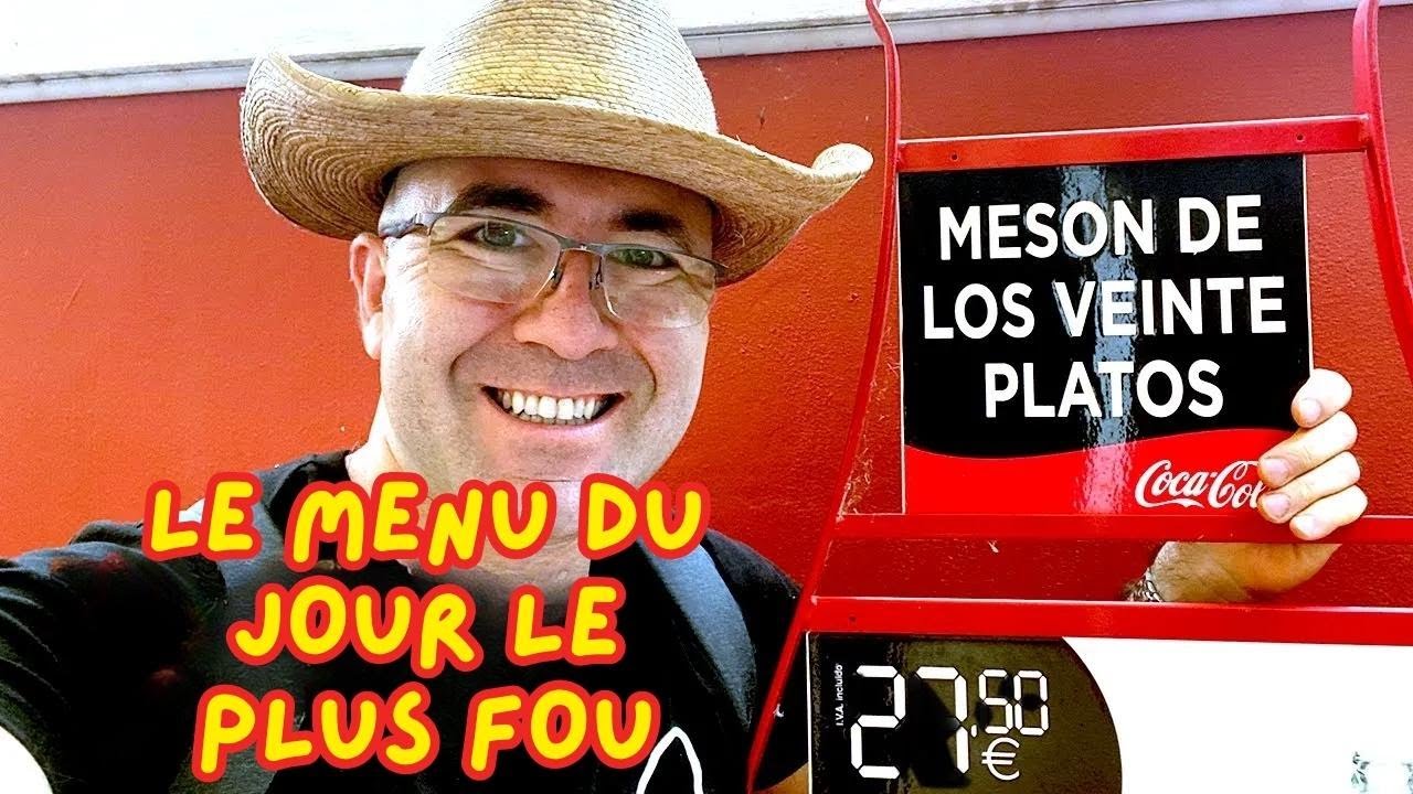 Le plus long menu d'Espagne : 20 plats de cuisine espagnole