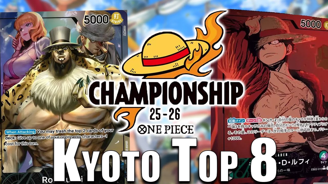[OP12] EB02 Луффи против OP07 Луччи || Kyoto Top 8 || One Piece Collectable Card Game