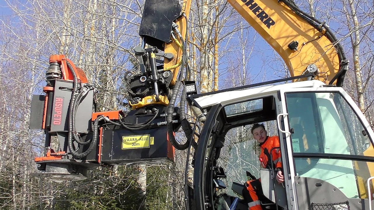 Energiapuun korjuun työnäytös 13.4.2023 Sonkajärvi