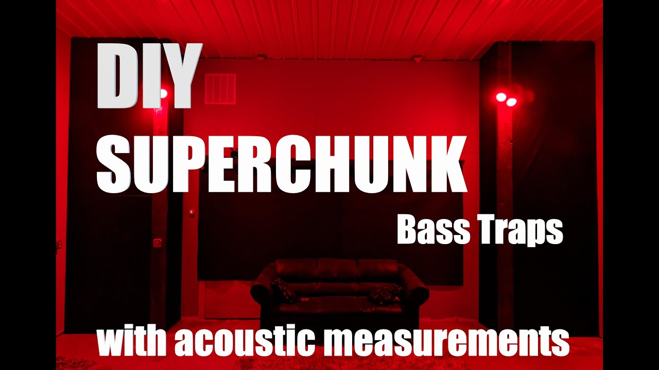Giant SuperChunks - DIY Recording Studio Treatment - (with Measurements!!!)