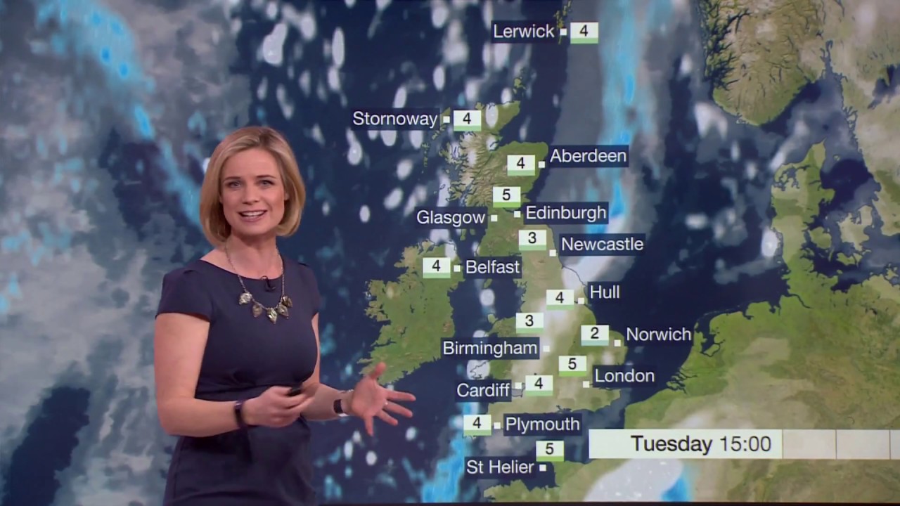 BBC News At One: Launch Of New BBC Weather Graphics