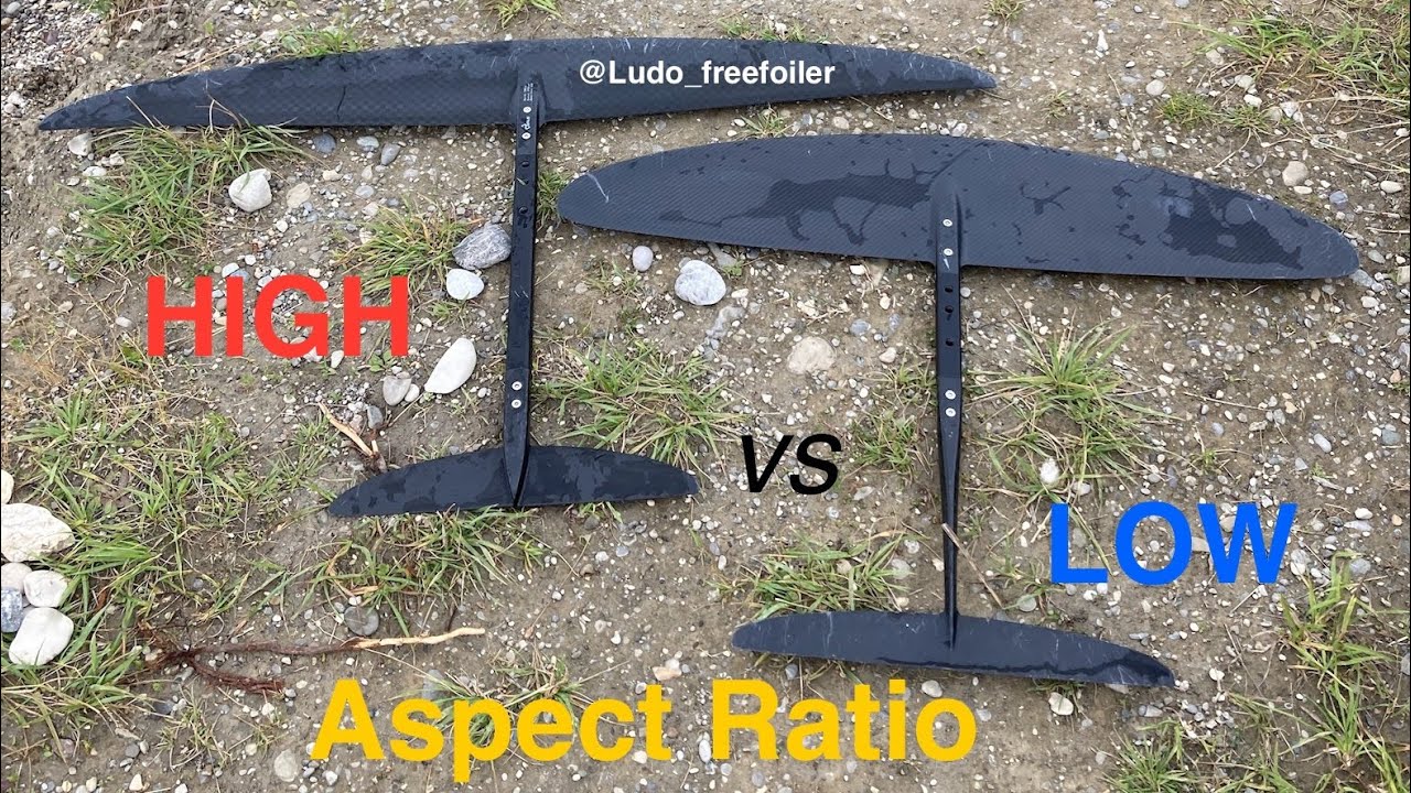 PUMP FOIL High vs Low Aspect Ratio #pumpfoil #hydrofoil #foil #surffoil