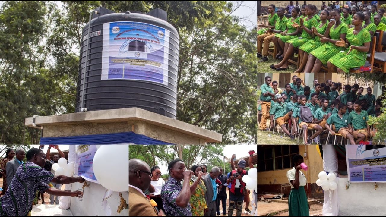 Excitement at Namong Senior High Technical: New Borehole Water Brings Joy to Students