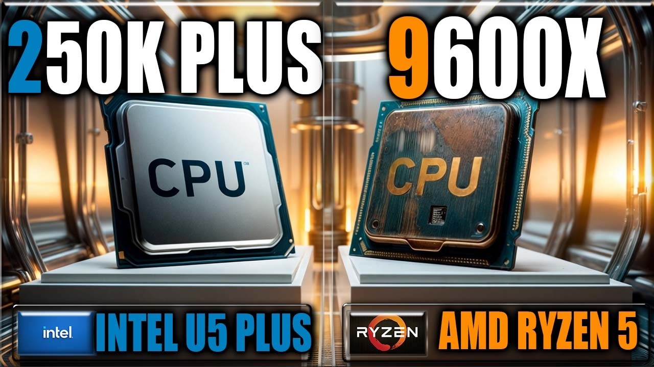 Сравнение производительности 250K Plus и 9600X в играх и приложениях: тесты.