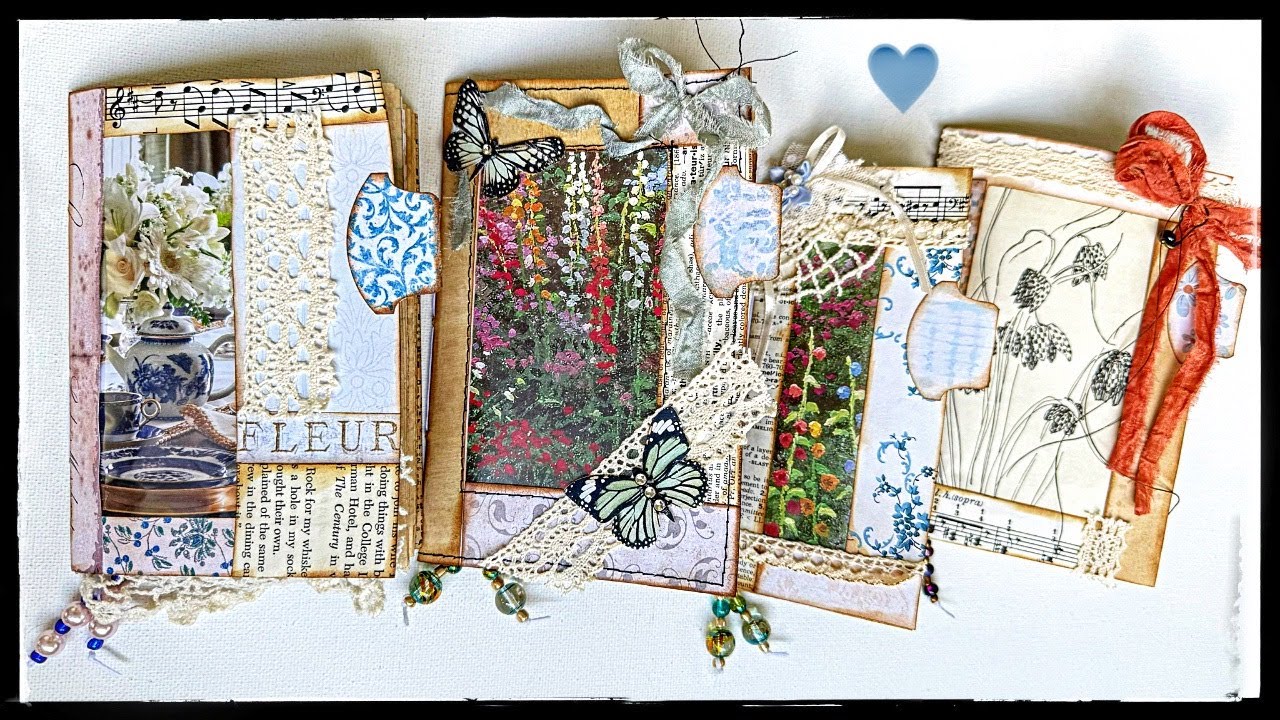 Junk Mail Window Envelope Journals - Tutorial - Book Pictures - Scraps - Window Envelopes