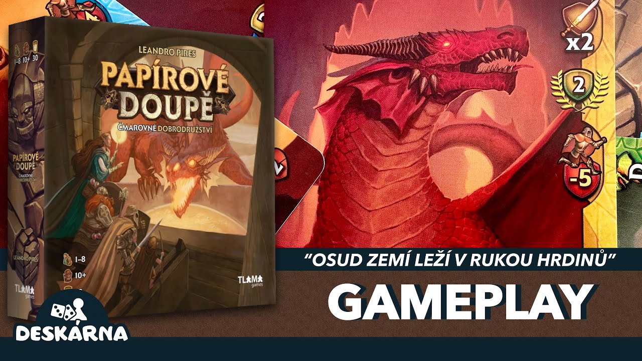 Papírové doupě [GAMEPLAY] Klerik, Chiméra a Drak vejdou do podzemí...