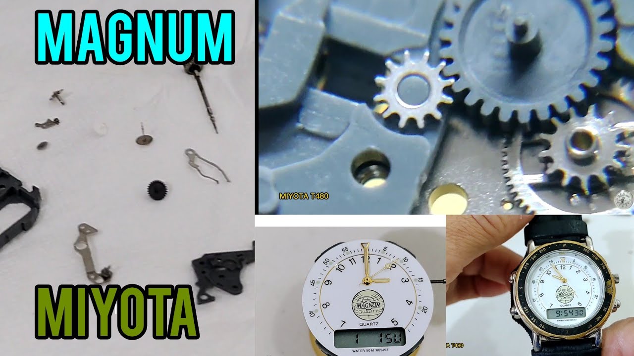 MAGNUM QUARTZ COM MÁQUINA MIYOTA - TROQUEI VIDRO E REVISÃO - VIDEO SIMPLES MAS DETALHADO