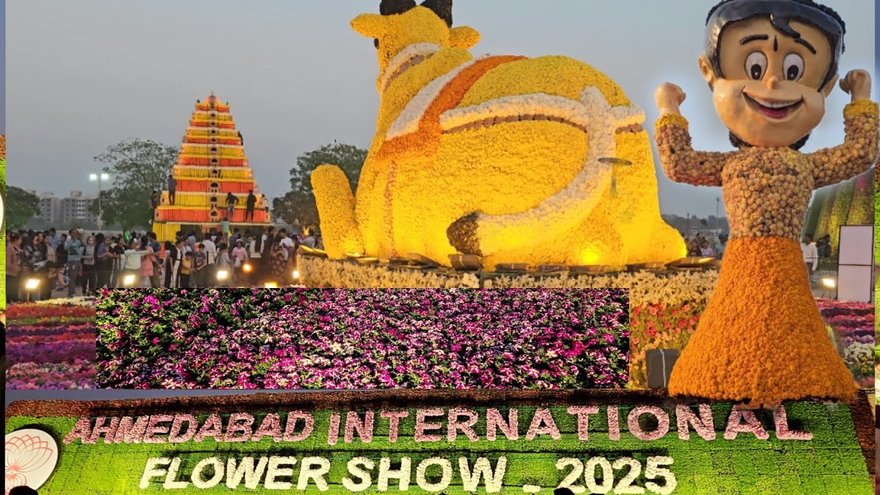 Ahmedabad Flower Show 2025 | Ticket prize ,  Timing full details video | Glow Garden | Atal bridge