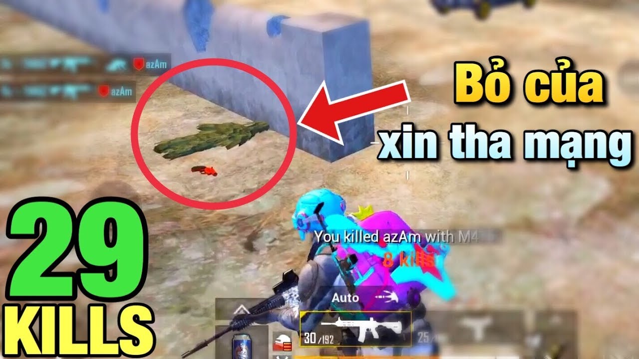 Trận rank đầu tiên mùa 8 | Gặp thanh niên bỏ của chạy lấy người | 29 KILLS SOLO VS SQUAD PUBG Mobile