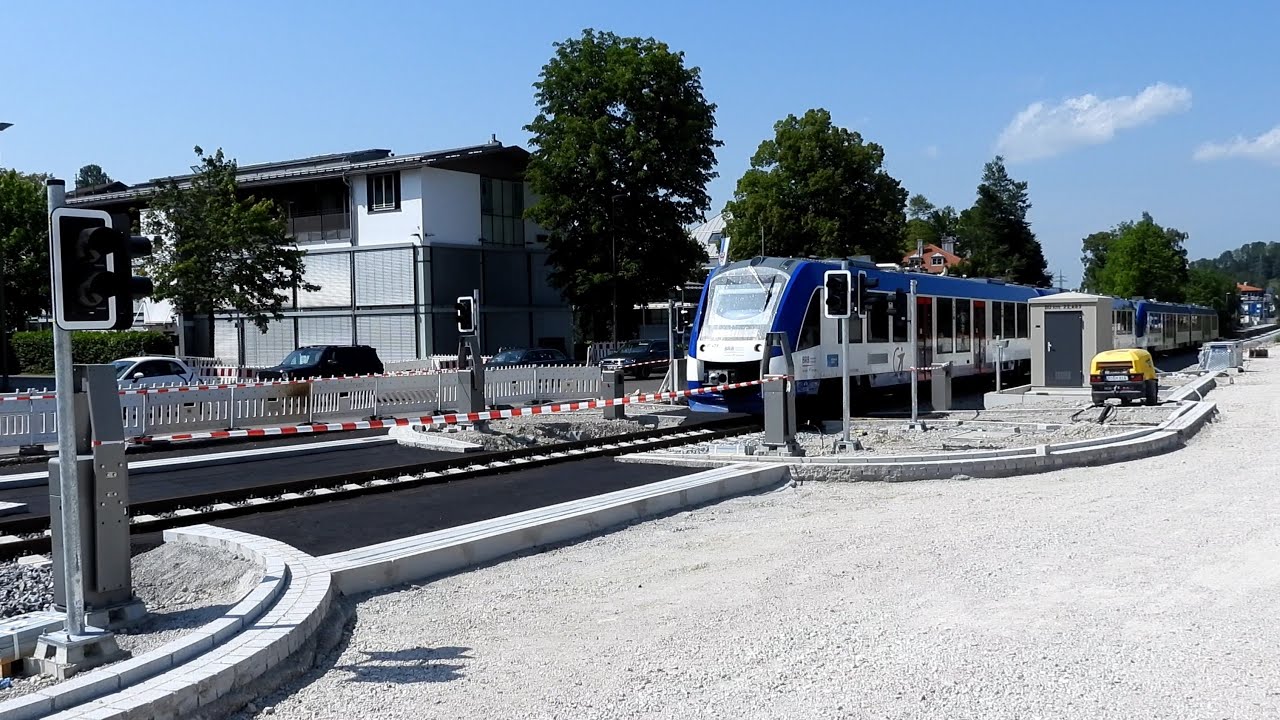Der Neue Bahnübergang in Hausham  in 4k  Ultra-HD