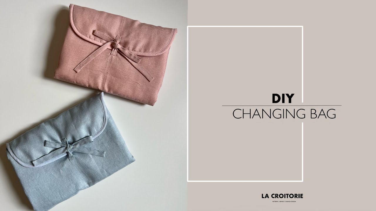 DIY baby changing mat | How to sew at home a baby changing bag | Portable mat for diaper changing