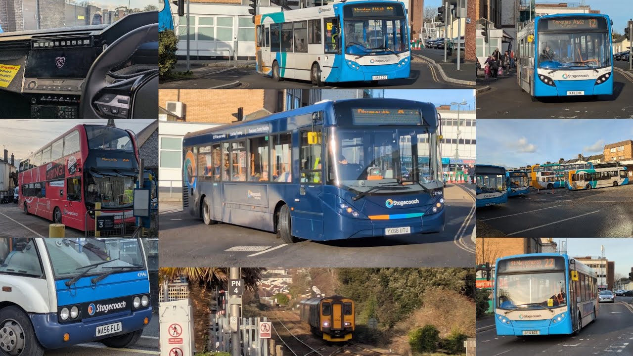 Buses + Trains in Paignton, 37468 We've got you, 36332 Transbus Dart, 47446 Optare breakdown + more!