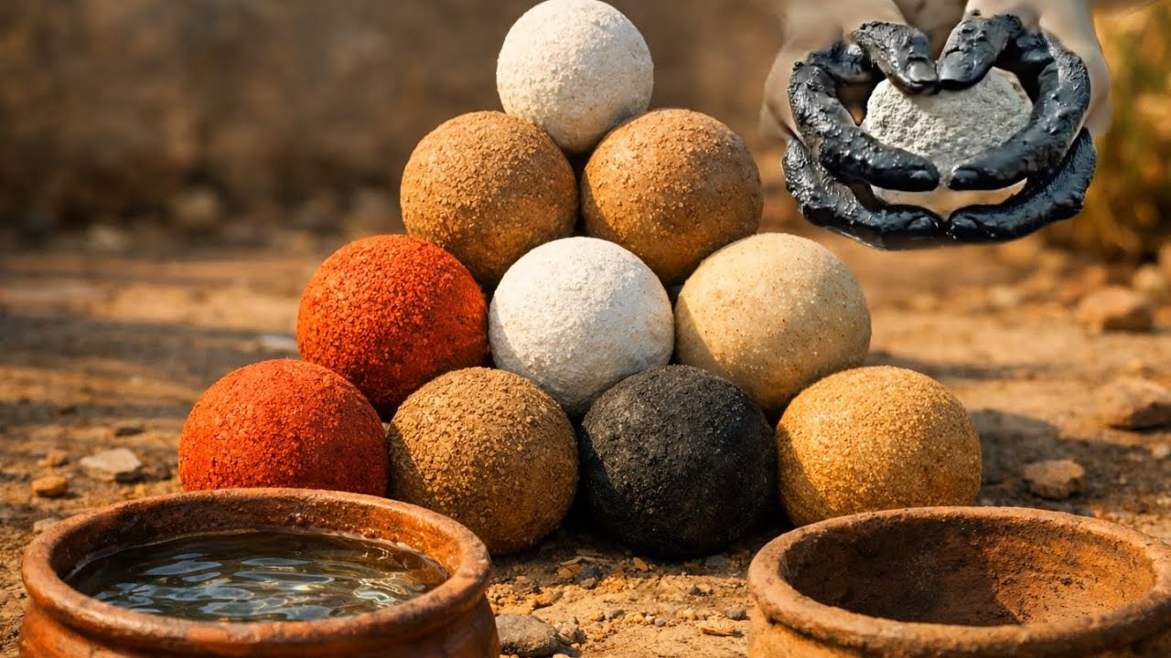 NEW masterpiece ||🤤 Multi Texture balls crumbling / dry / paste || SATISFYING ASMR