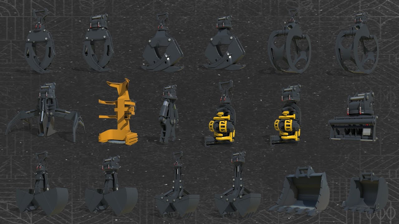 FS25 - Excavator Attachments