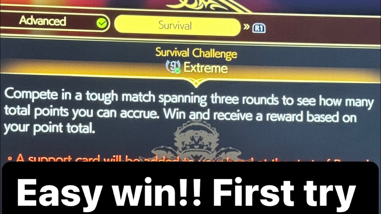 FF7 Rebirth Queens Blood Gold Saucer Survival Challenge Boot Camp EXTREME Easy win!!