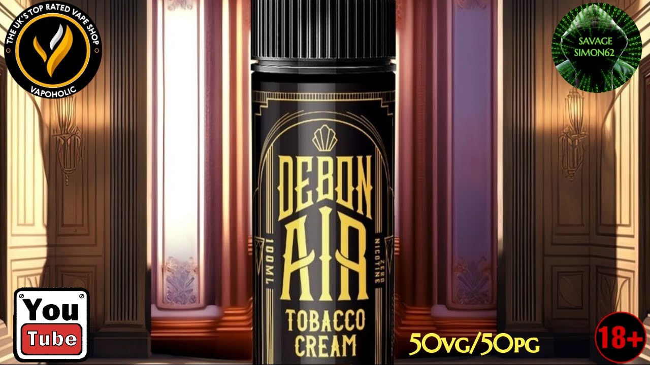 DEBONAIR / TOBACCO CREAM E-LIQUID REVIEW 🔞 #vapoholic #debonair #eliquidreview