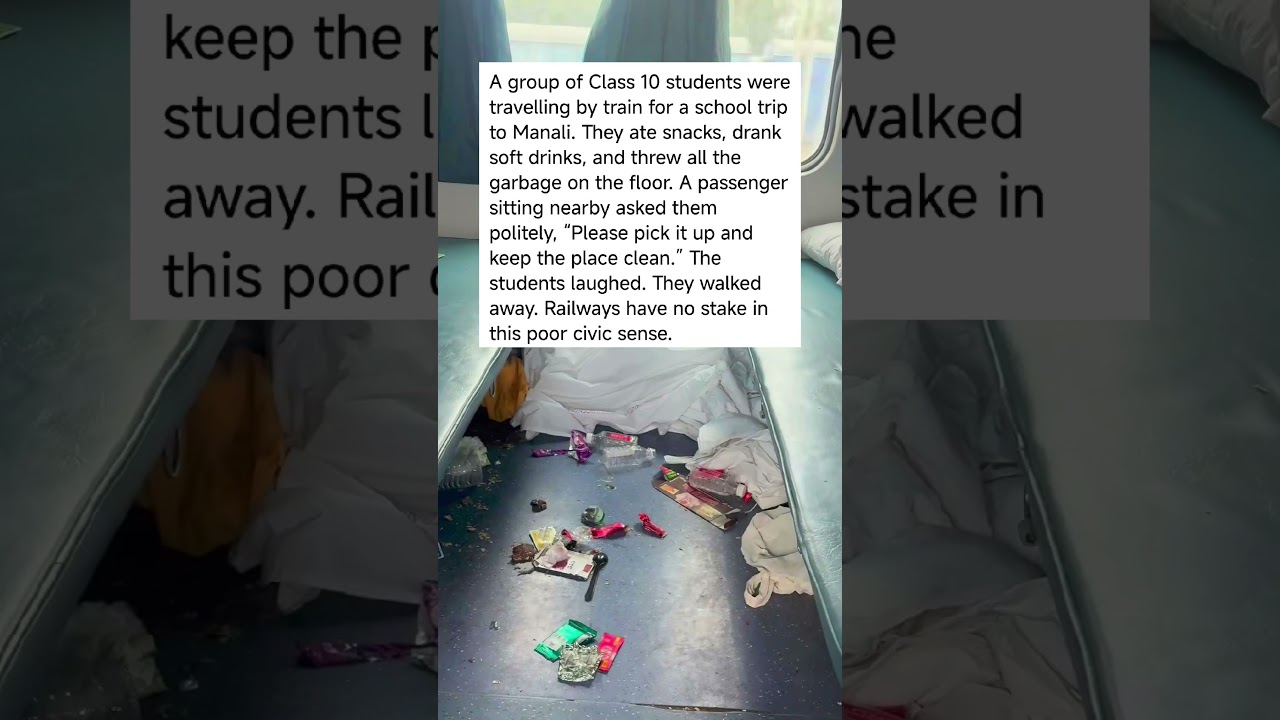 Shocking Scene Inside Train Coach &ndash; Passengers Leave Compartment in Mess