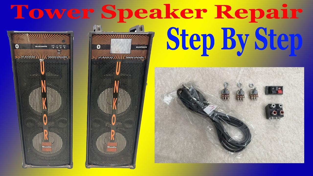 Tower Speaker Repair | Full Guide to Tower Speaker Repair Tutorial #towerspeaker #diyaudio #diy