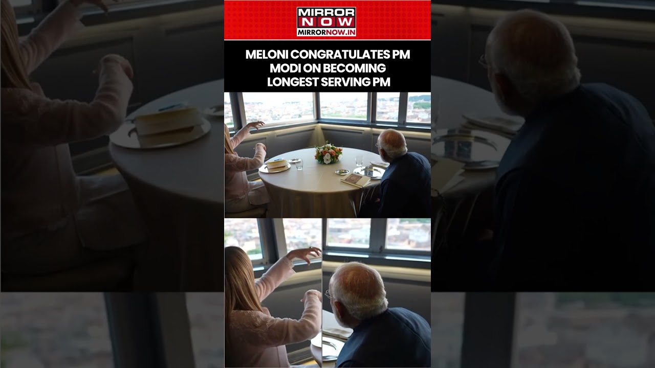 Italian PM Meloni Congratulates PM Modi On Becoming Longest Serving PM #shorts