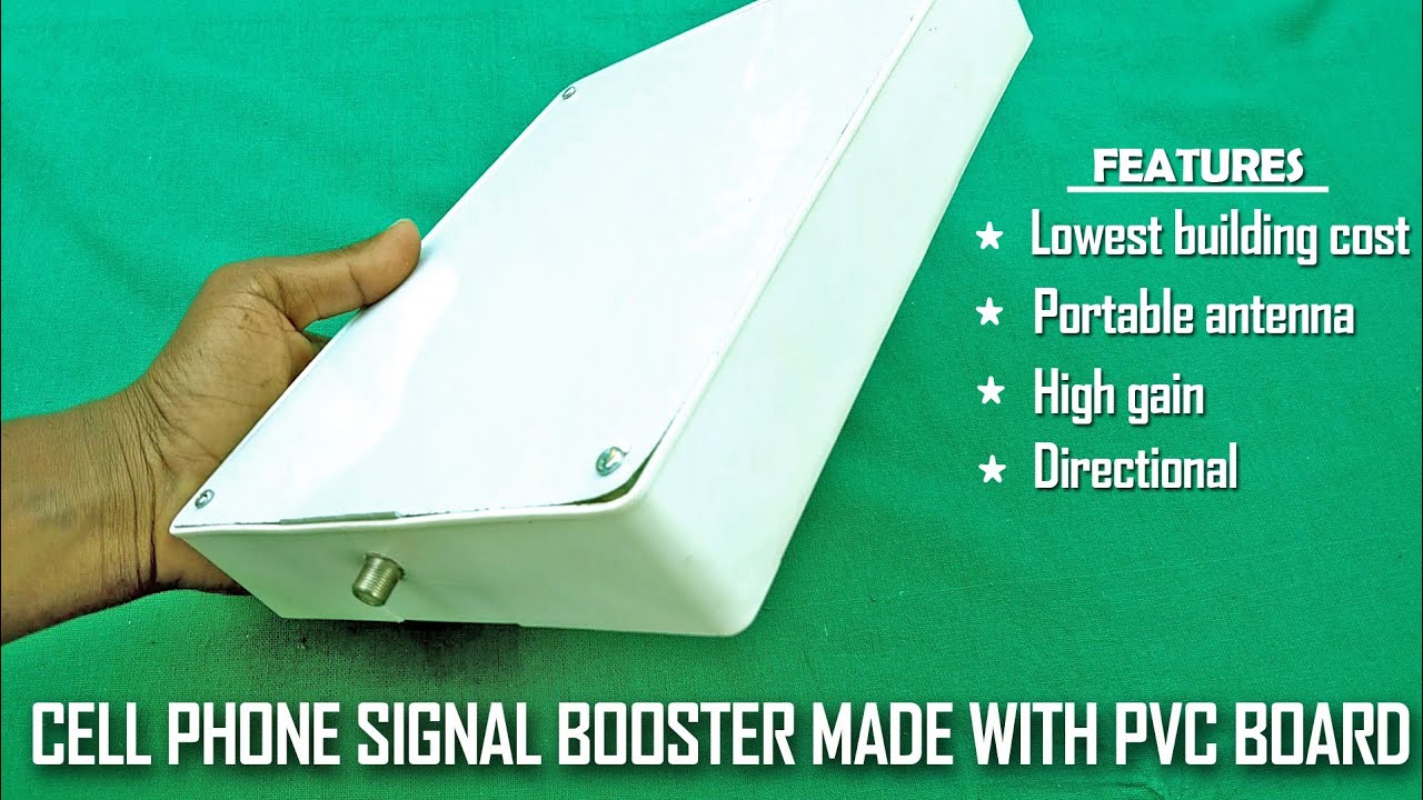 Easy cell phone signal booster antenna || Made from PVC and utensil lid || best reception results