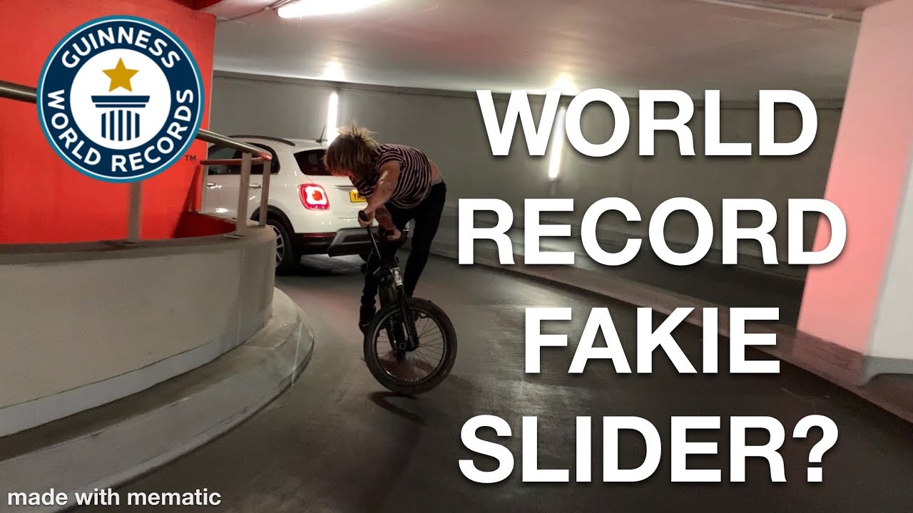 World record BMX Fakie slider?