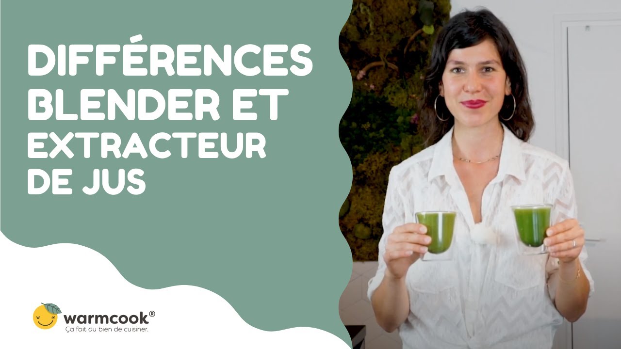 D&eacute;couvrez les diff&eacute;rences entre un blender et un extracteur de jus !