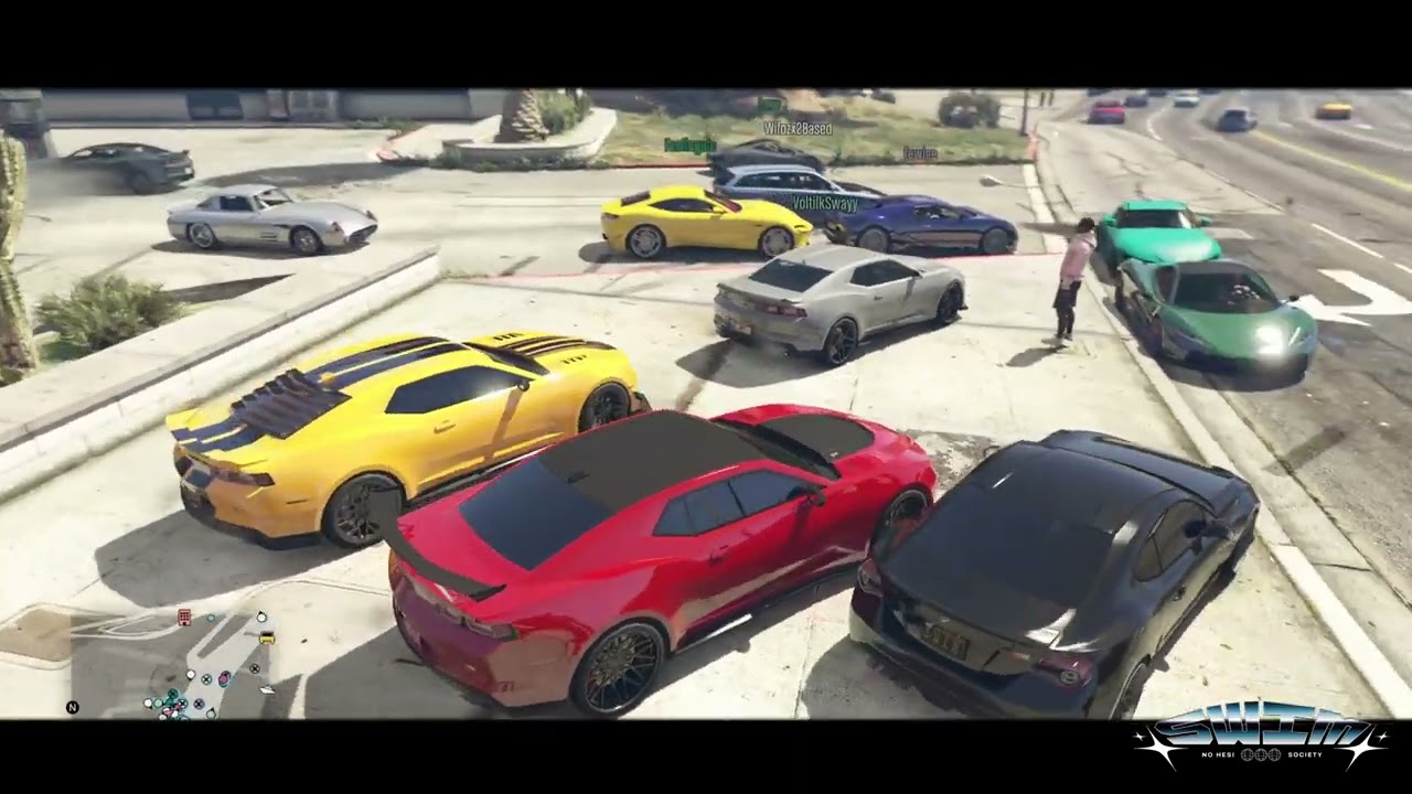30 SWIMmers Takeover FULL Lobby Traffic Cuttin - GTA V No Hesi