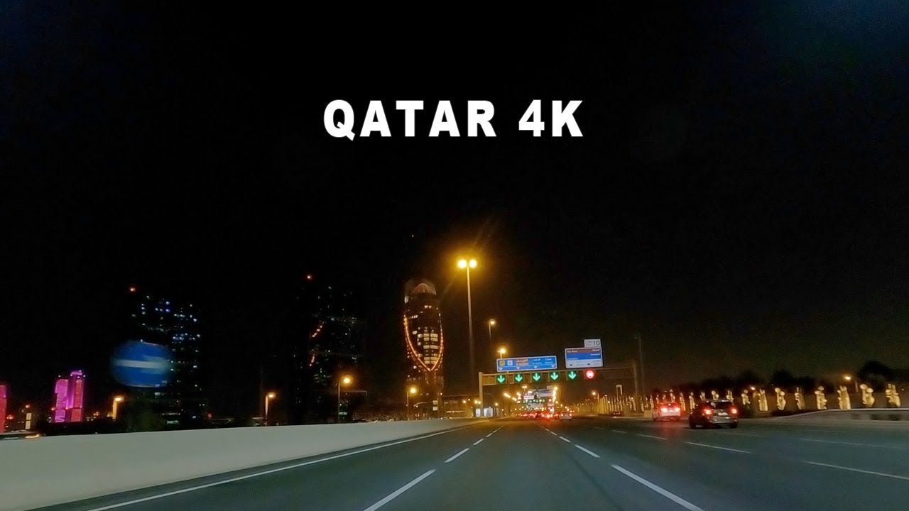 Qatar 2022 at night before the World Cup in 4K - جولة مسائية في قطر قبل انطلاق كأس العالم