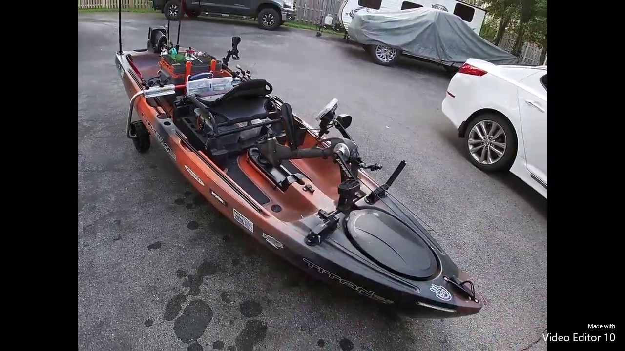 John Reese Fishing-360fishing- Native titan 10.5 set up, what mine looks like