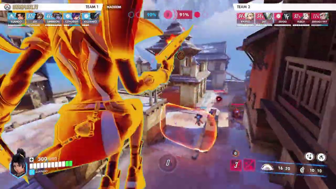My best Anran game by DJANGO — Overwatch Replay MAD0DM