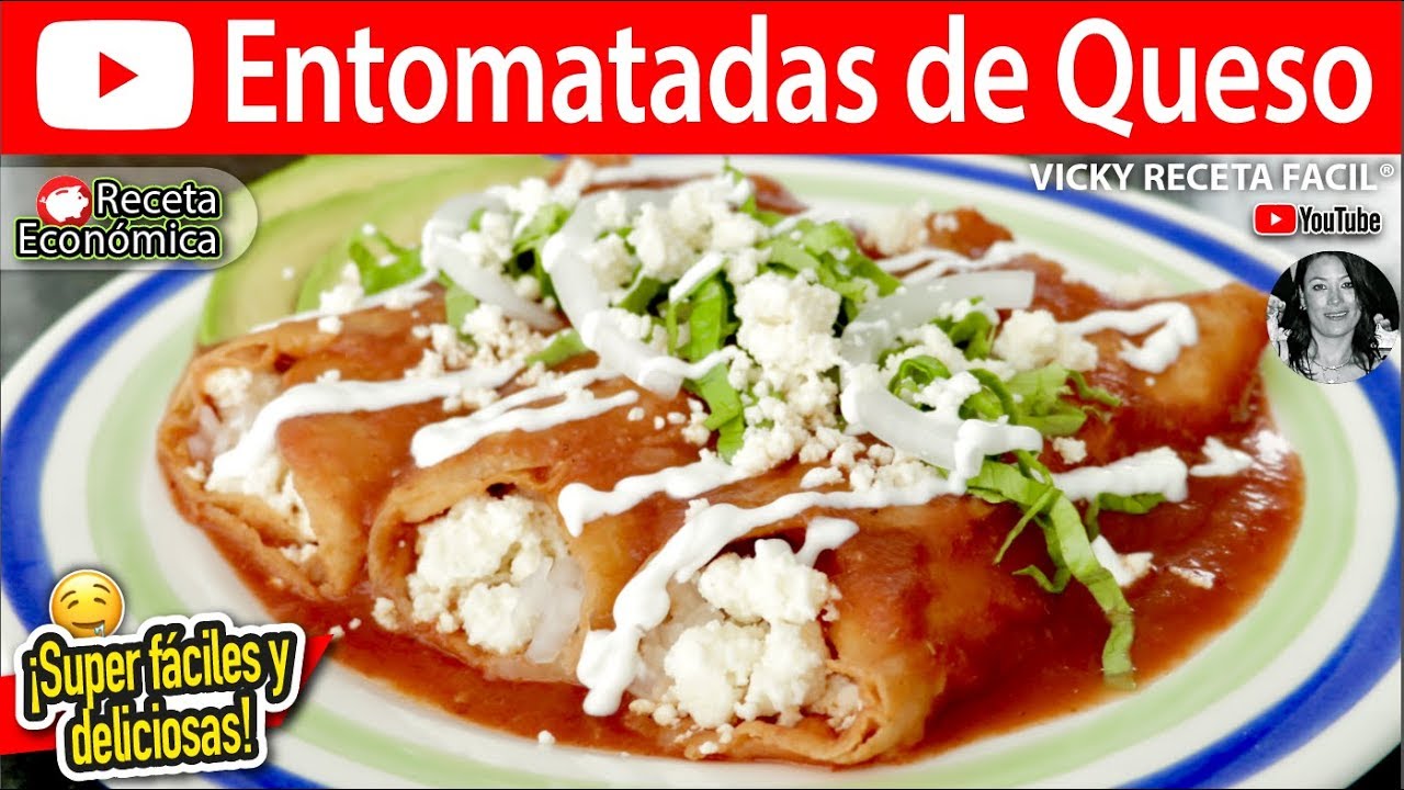 ENTOMATADAS DE QUESO | #VickyRecetaFacil