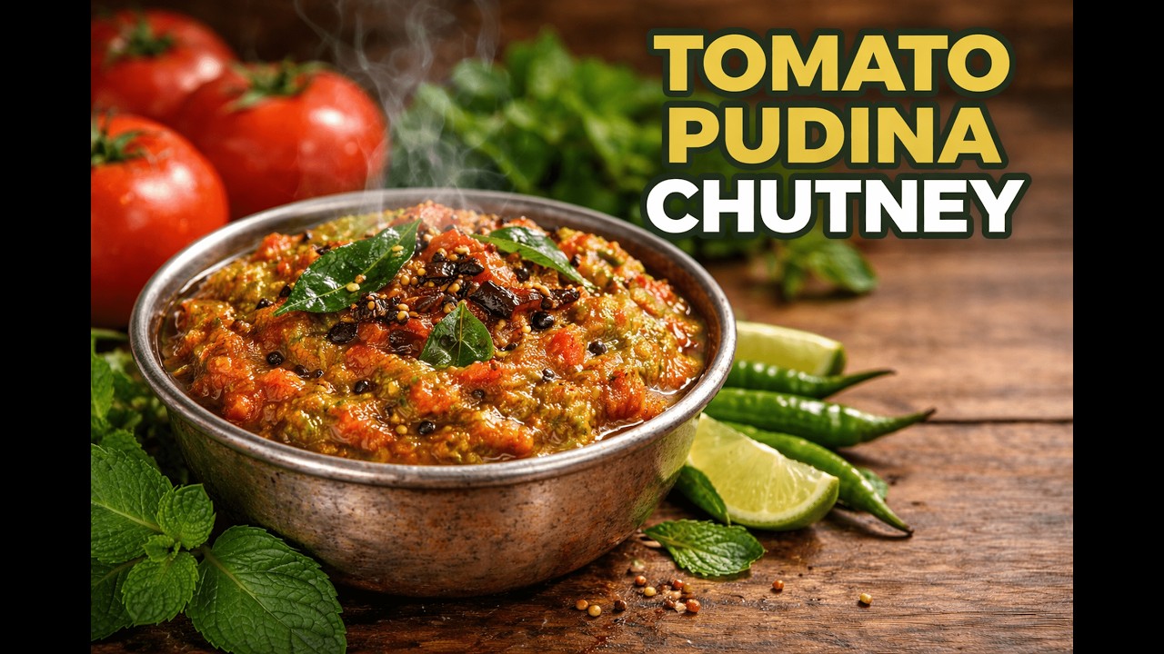 Tasty And Yummy Tomato Pudina Chutney || In Telugu || Sizzle & Serve || Subscribe