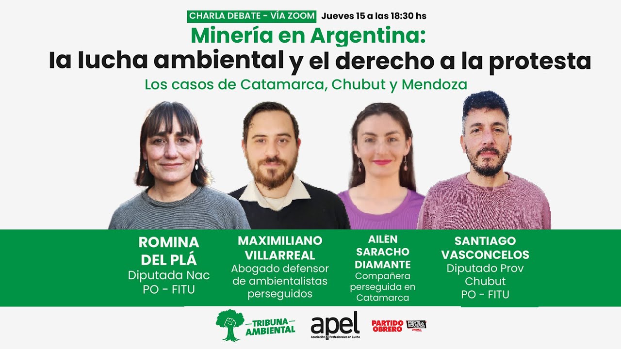 EN VIVO🔴Mineria: la lucha ambiental y el derecho a la protesta // Charla con Romina del Plá