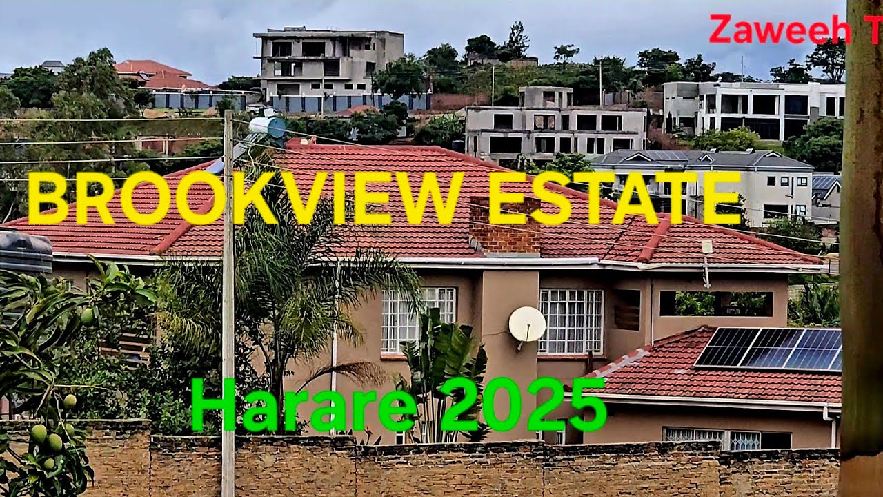 A drive through Brookview Estate, Harare | Luxury homes, scenic views, high- end living.