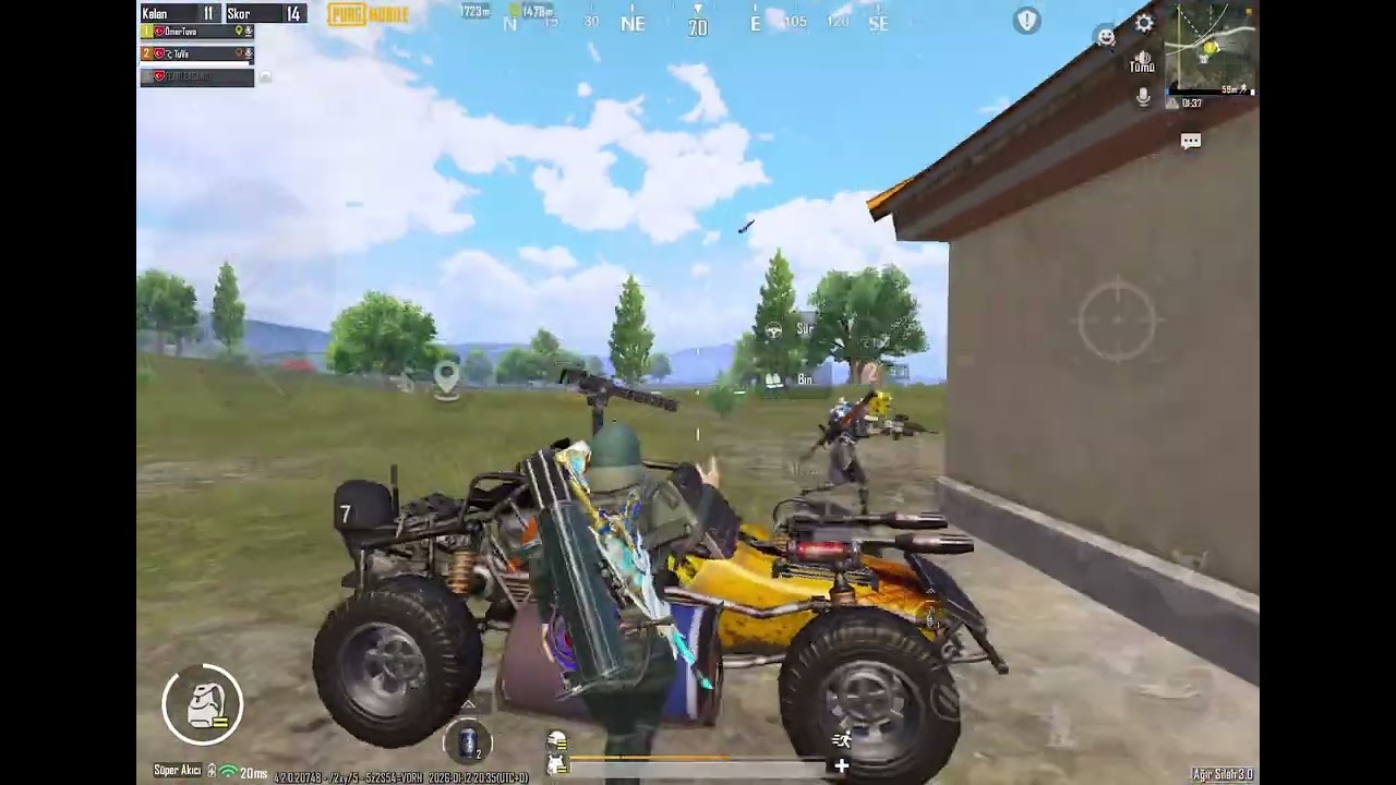 OYUN SONUNDA NE YAŞANDI ÖYLE 😯 PUBG MOBİLE AĞIR SİLAH MODU