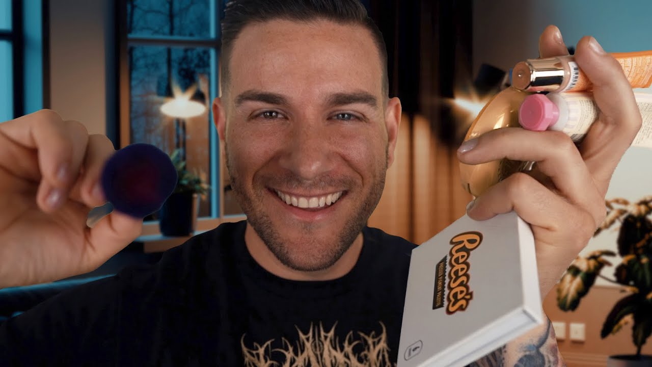 ASMR | Relaxing Full Face of Scented Makeup | Soft Spoken Male Voice
