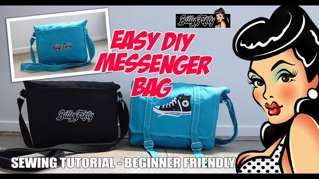 Classic Messenger bag SEWING tutorial - Beginner Friendly