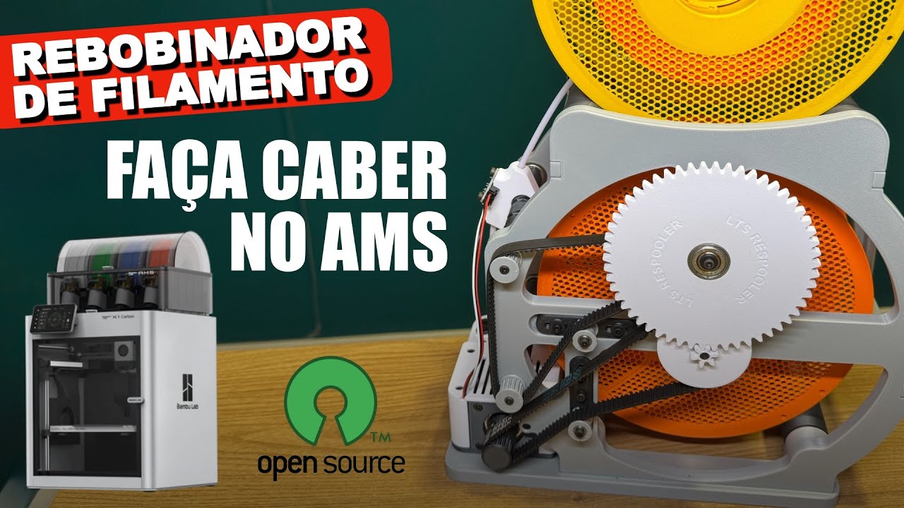 COMO FAZER CABER FILAMENTOS NO AMS QUE ANTES NÃO CABIAM - LTS RESPOOLER