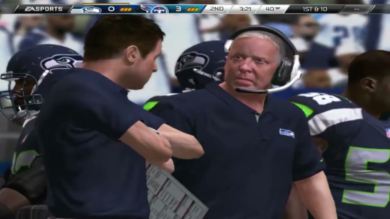 Madden NFL 16 (PS3) seahawks vs titans (CPU vs CPU)
