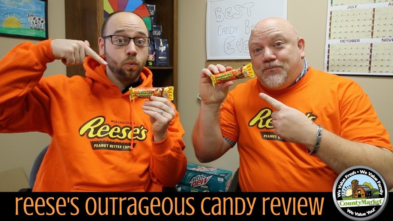 NEW Reese's Outrageous Candy Review - Taste Test - Best Candy Bar Ever?