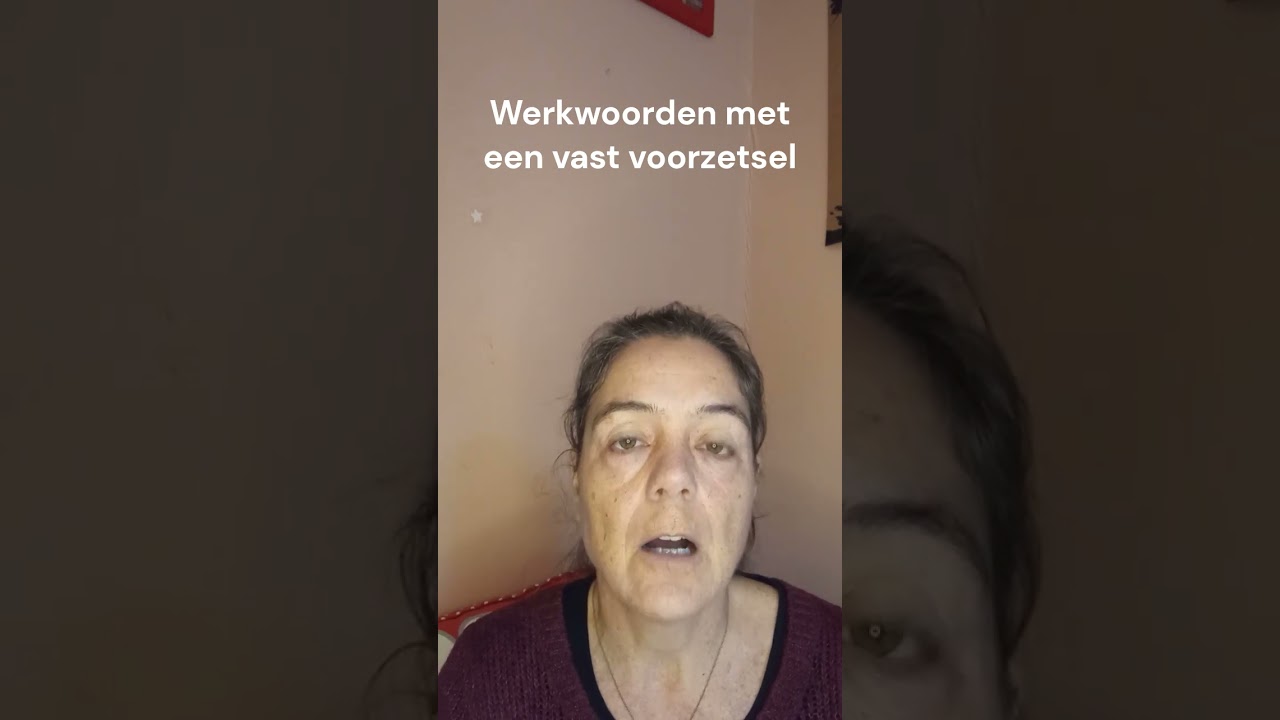 Werkwoorden met vaste voorzetsels