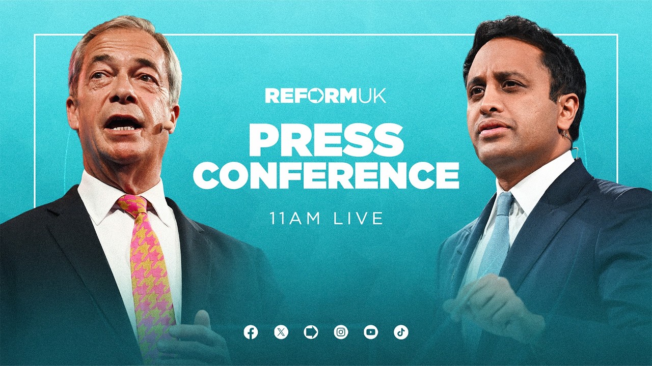 Oglądaj NA ŻYWO, jak Nigel Farage i Zia Yusuf przedstawiają nasze plany trzymania przestępc&oacute;w za ...