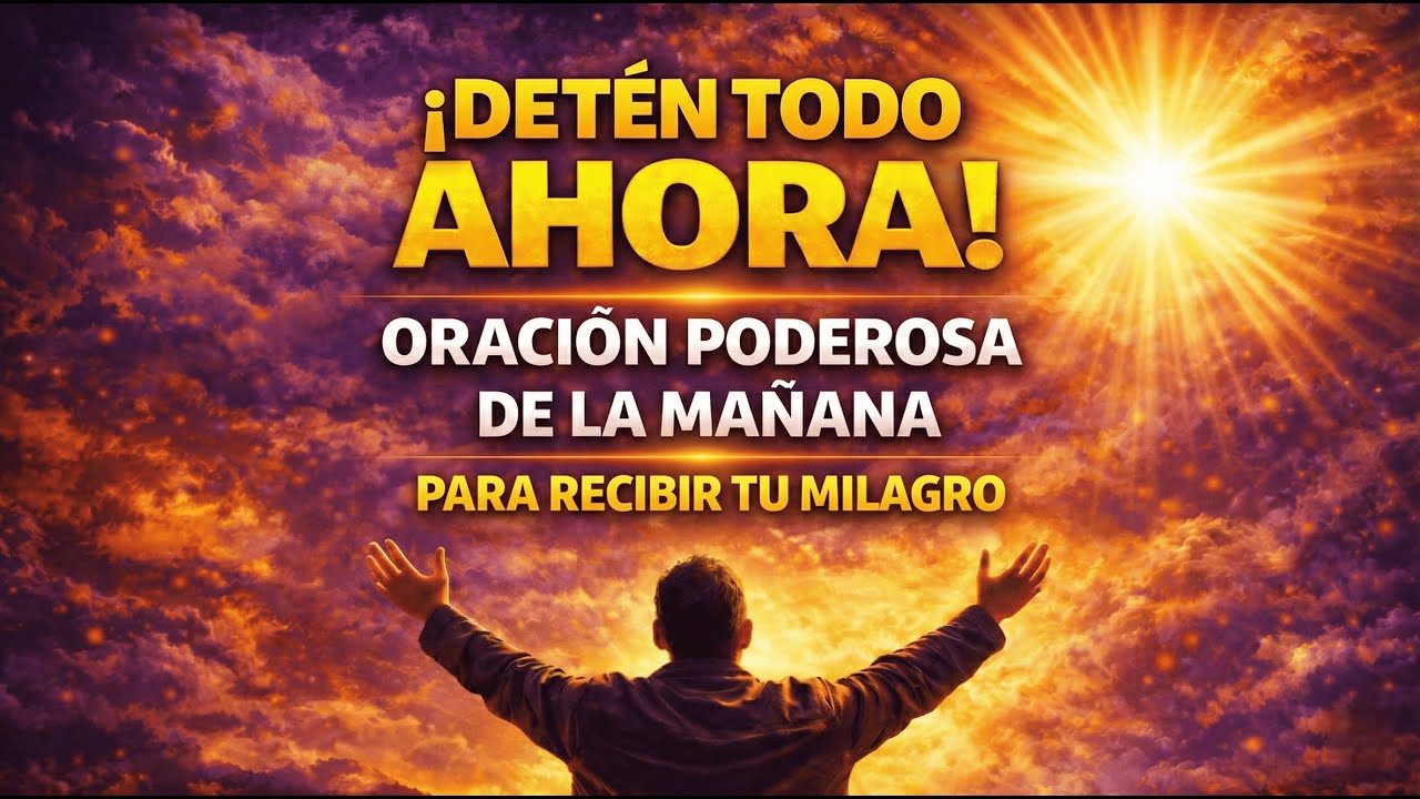¡DETÉN TODO AHORA! Oración Poderosa de la Mañana para un Milagro Hoy