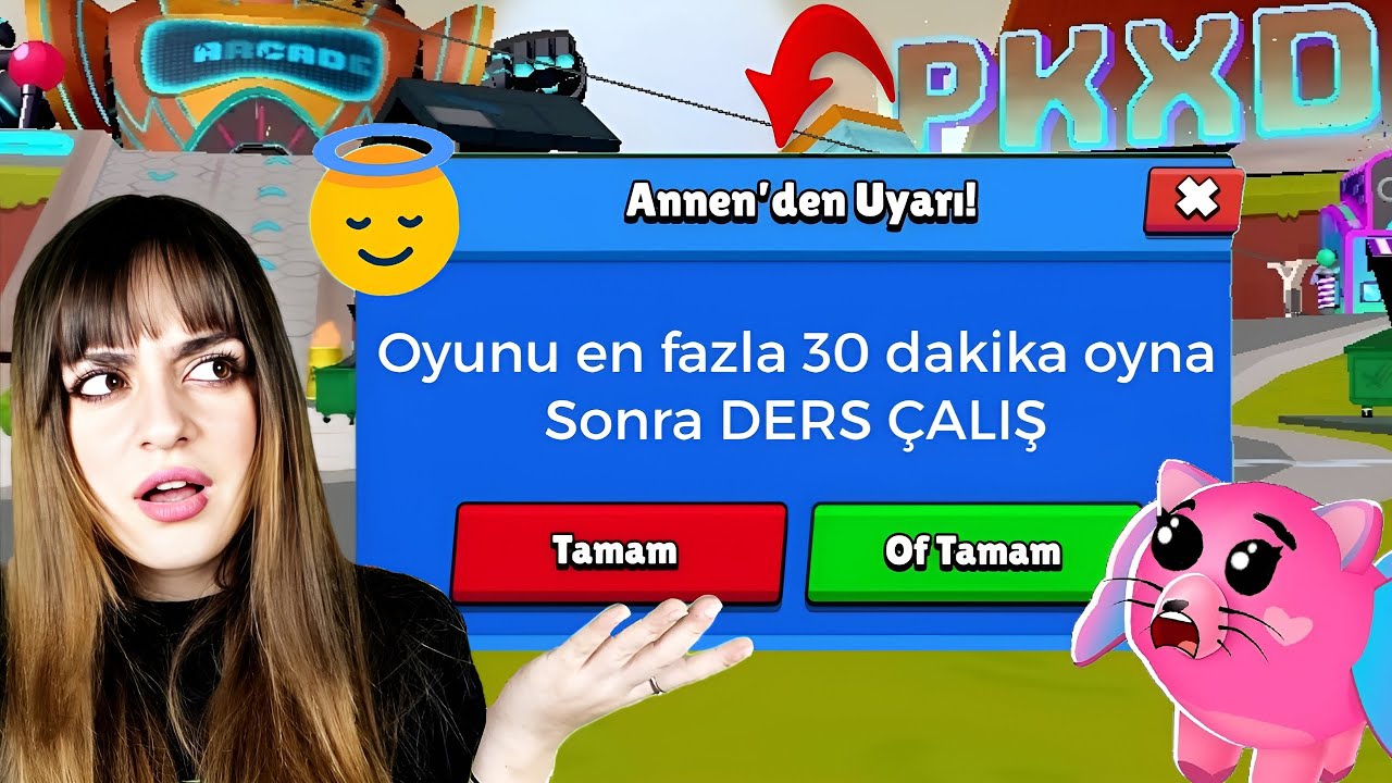 PK XD OYUNUNU ANNEM YAPSAYDI ! OYUN ÇILDIRDI !? | ÖZGÜŞ TV